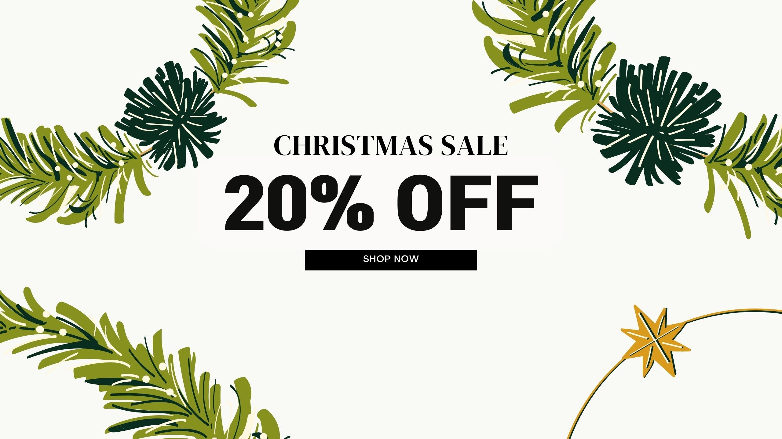 Christmas Sale Starts NOW! ๏นฃ20% OFF
